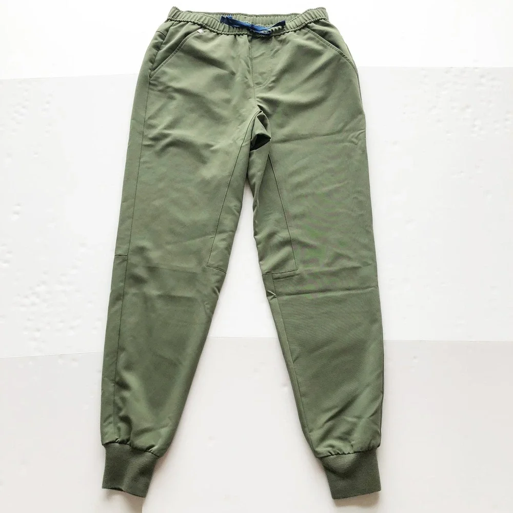 FIGS Scrubs Mens Small Tansen Jogger Pants Moss Green Technical Joggers